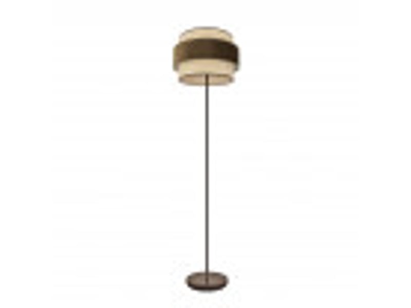  Fabrilamp reyes lampadaire textile naturel et marron, 1 x e27, h 160 cm, ø 40 cm 177441002 - Conforama B