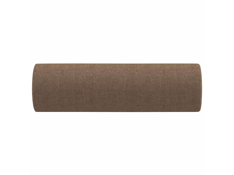  Lot de 2 coussins décoratifs marron ø15x50 cm tissu cf60877  - Conforama D