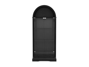 Vitrine coloris noir  ARVELLA  - 80 cmx180 cm