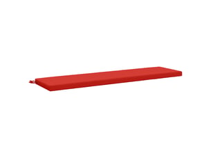 Coussin de banc, coussin d'assise, coussin de canapé soest 100 % polyester rouge 160 x 40 x 5 cm cf53516