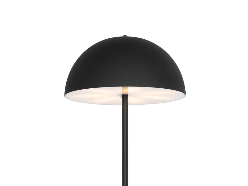 Lampadaire d'extérieur noir rechargeable à 3 niveaux de luminosité - keira  - Conforama C