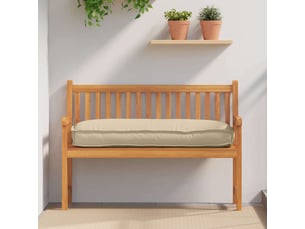 Coussin d'assise, coussin pour chaisecanapé tissu oxford beige 120 x 50 x 12 cm cf56646