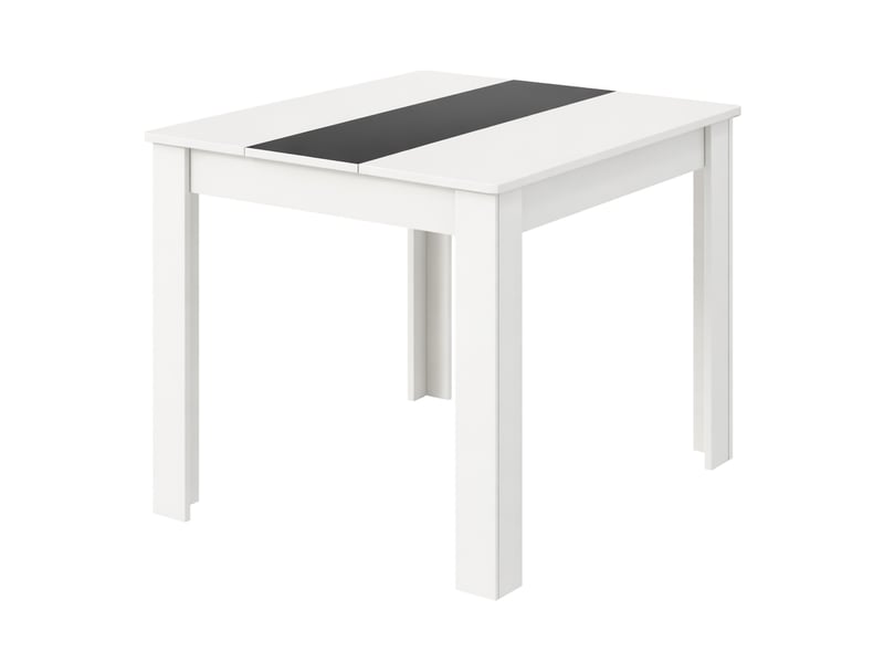 Table de salle à manger vcm vcm, table de cuisine en bois, h. 75 x l. 80 x p. 80 cm, table compacte pour cuisine et salle à manger, disalo (blancanthracite) - Conforama A