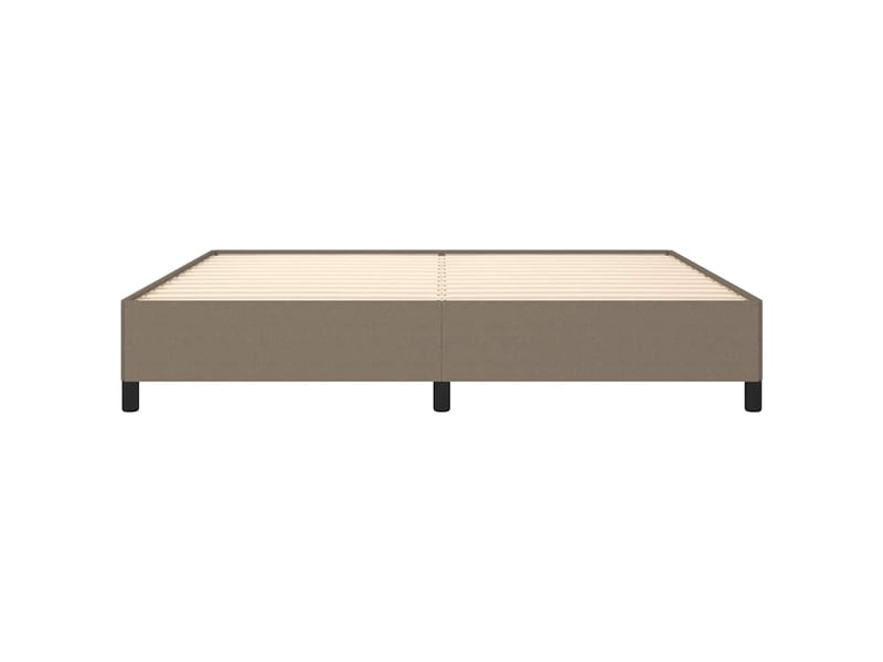  Lit double- lit adulte -  cadre de lit sans matelas taupe 200x200 cm tissu  - Conforama D