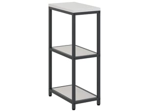 Étagère de cuisine, étagère de rangement hattem argenté 30x50x92cm acier shl3157