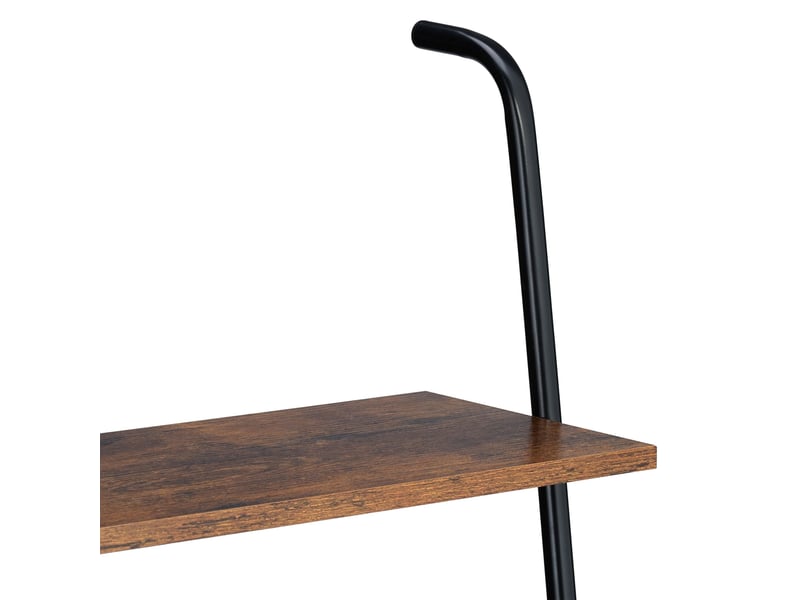  Échelle porte-serviettes décorative pratique 4 barres pour salle de bain chambre 160 x 40 x 5 cm en métal noir 13_0016932  - Conforama B