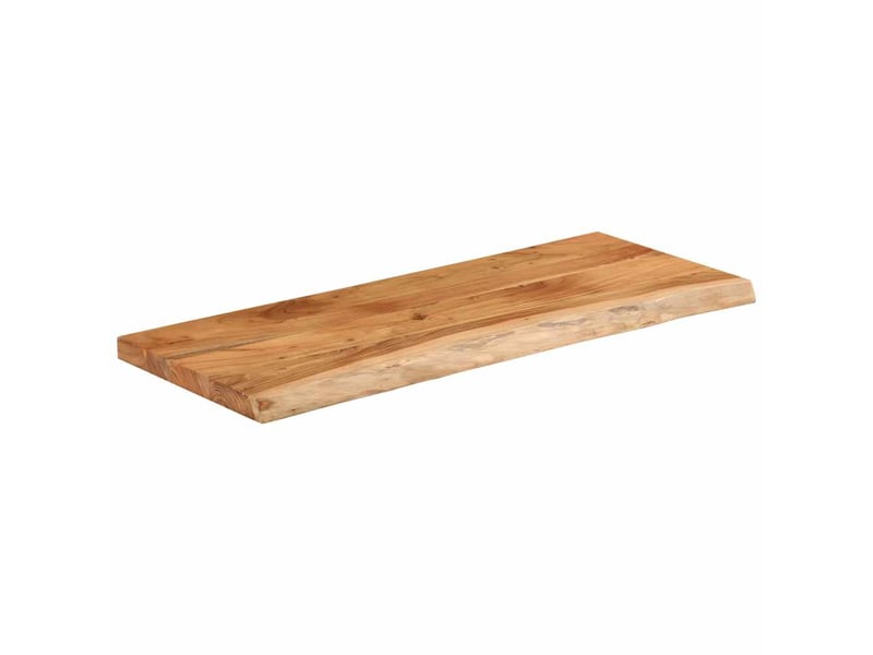  Comptoir de salle de bain, plan de travail 140x60x2,5 cm rectangulaire acacia cf65724  - Conforama C