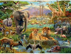 Puzzle 200 p xxl - animaux de la savane