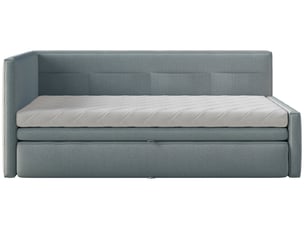 Lit simple 90x200 cm SELSEY Nesmi coloris bleu