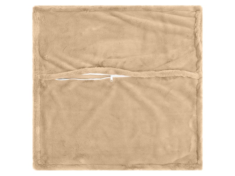  Lot de 2 housses de coussin houten crème 65 x 65 cm cf49306  - Conforama D