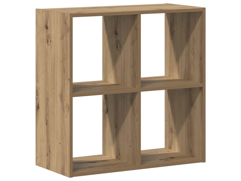  Bibliothèque, étagère de rangement chêne artisanal 68,5x32x68,5 cm bois d'ingénierie  - Conforama E