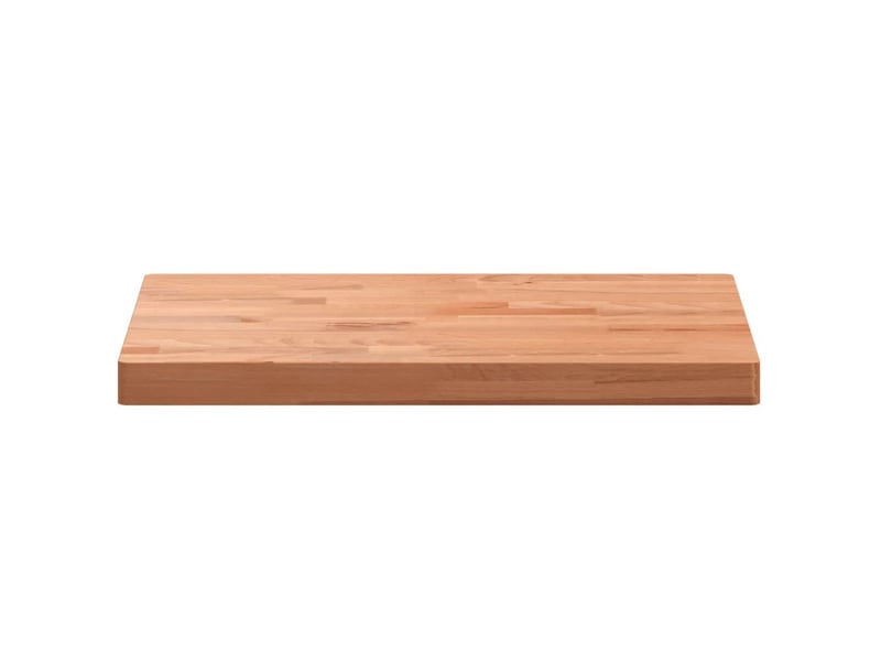 Comptoir de salle de bain, plan de travail 80x40x4 cm bois massif de hêtre cf65771 - Conforama D