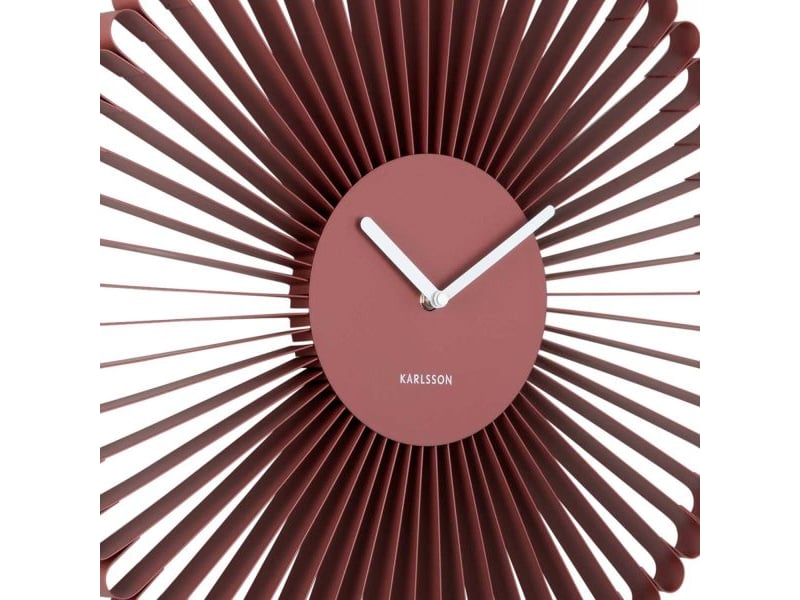 Horloge murale en métal cascara rouge  - Conforama E