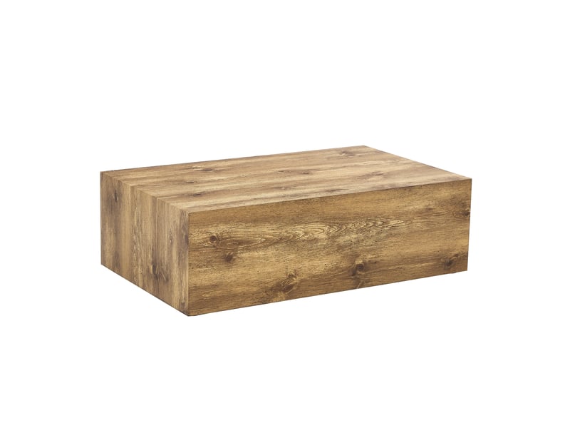  Table basse rectangulaire effet bois, mdf, 90 × 50 × 30 cm, sans montage, pieds antidérapants  - Conforama D