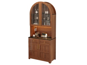 Buffet 4 porte(s)  2 tiroir(s) MODFU  - 80 cm coloris marron 
