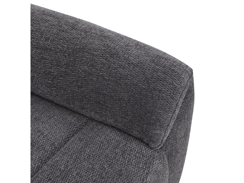 Canape droit relax électrique gris 3 pla  - Conforama S