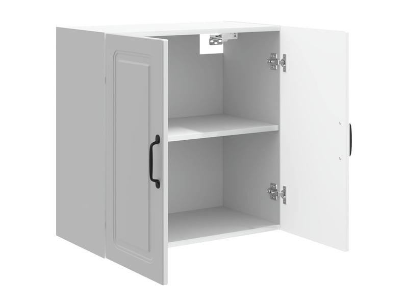Armoire murale salon 59x31x60cm bois d'ingénierie blanc brillant shl4623 - Conforama C