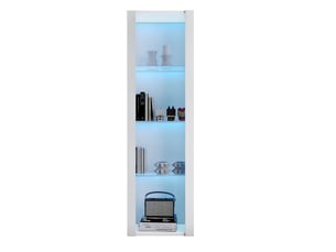 Vitrine coloris blanc 3 étagère(s)  Fay Lum - 55 cmx166 cm