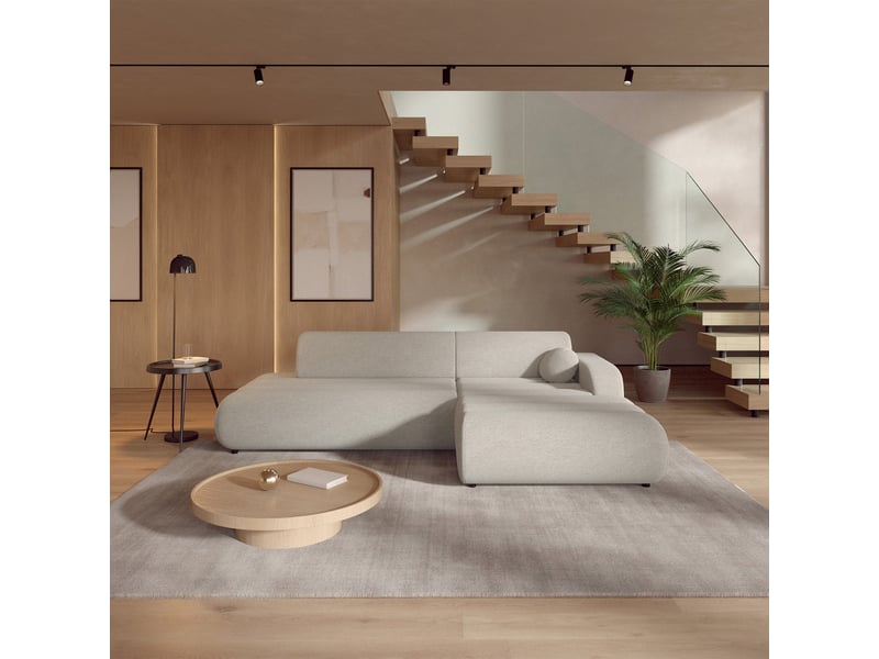  Selsey arione - canapé d'angle convertible - 283 cm - chenille beige clair Arione - Conforama B