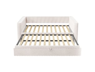 Lit gigogne 90x200 cm <strong>OXEZA</strong>  <strong></strong> coloris beige