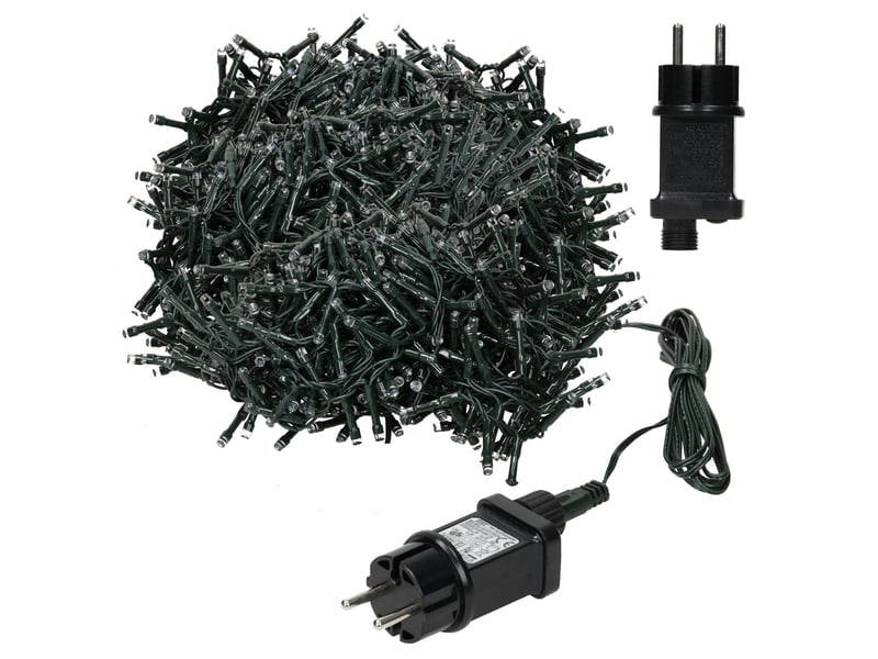  Ecd germany guirlande lumineuse en grappe 15m 750 leds blanc chaud, décoration de noël cluster pour intérieur et extérieur, avec minuterie, ip44, éclairage pour sapin jardin balcon terrasse ECD Germany GmbH - Conforama B