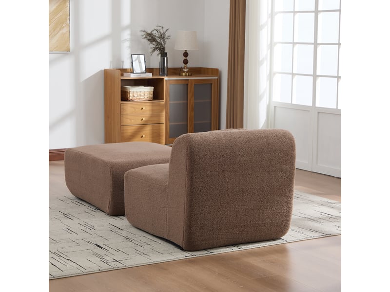  Canapé de salon, canapé pour séjour, camel, pour salon et séjour, pour intérieur, mobilier pour espace de vie  - Conforama D