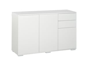 Buffet 3 porte(s) 2 tiroir(s) - 117 cm coloris blanc