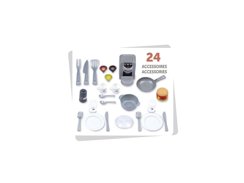  Cuisine jouet electronique saferan kids avec 24 accessoires pour 3 ans SMO3032163118022 - Conforama B