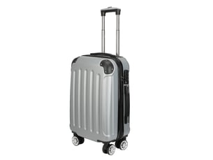 Ensemble de 3 valises rigides légères à roulettes avec serrure tsa et 4 roulettes, gris