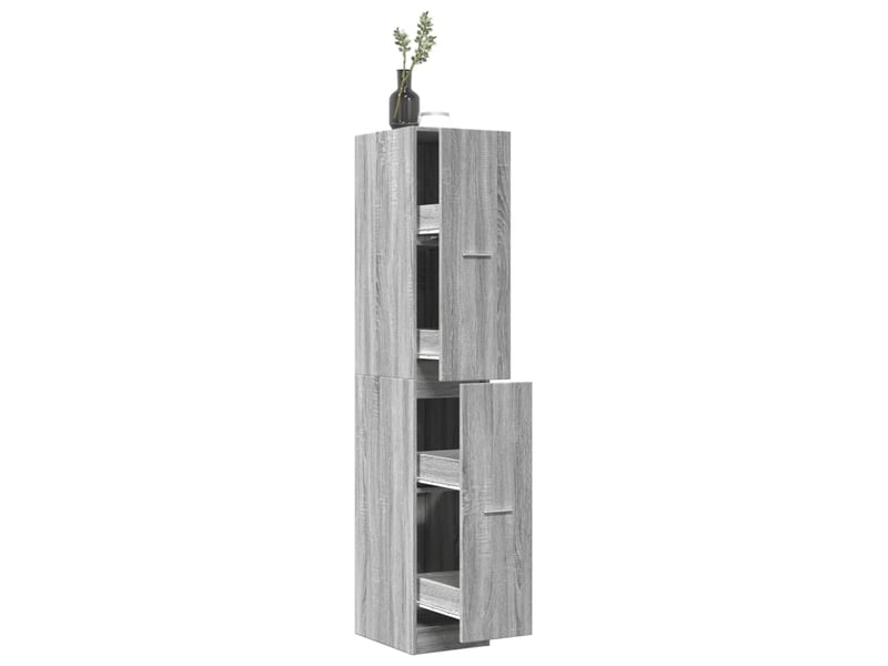  Armoire apothicaire sonoma gris 30x41x174,5cm bois d'ingénierie  - Conforama B