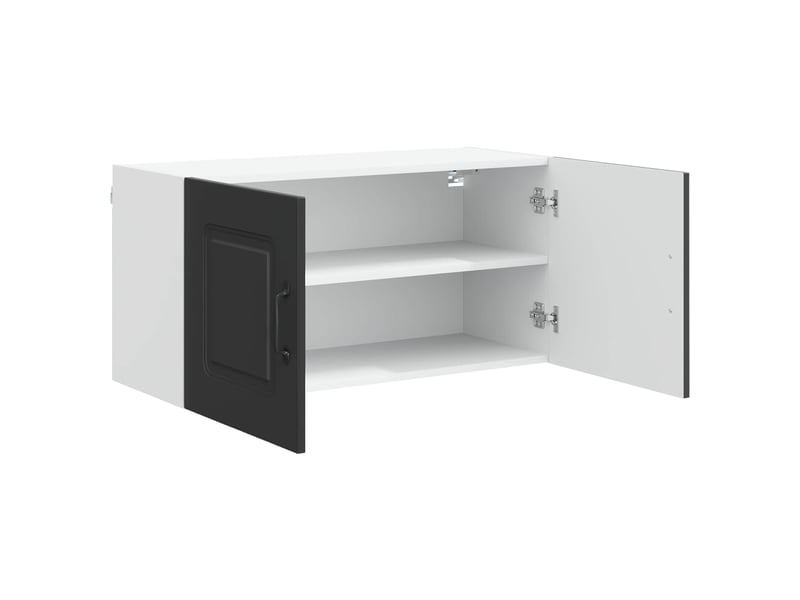  Meuble mural de cuisine | armoire de cuisine noir 80x31x40cm shl7381  - Conforama E