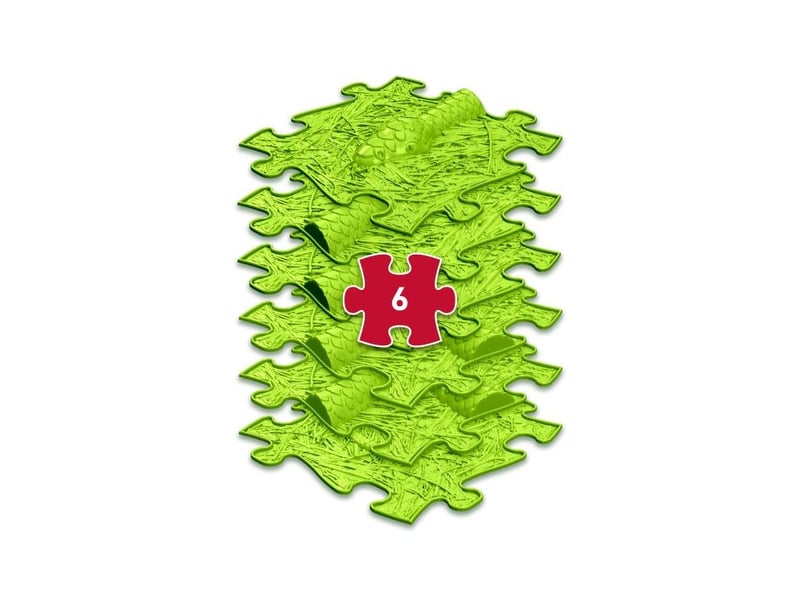  Tapis sensoriel muffik parcours serpent - 6 pièces, vert anis MFK-050-2 - Conforama C