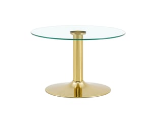 Table basse rond(e) coloris doré <strong>WISHDOR</strong> <strong></strong> - 70 cmx70 cm