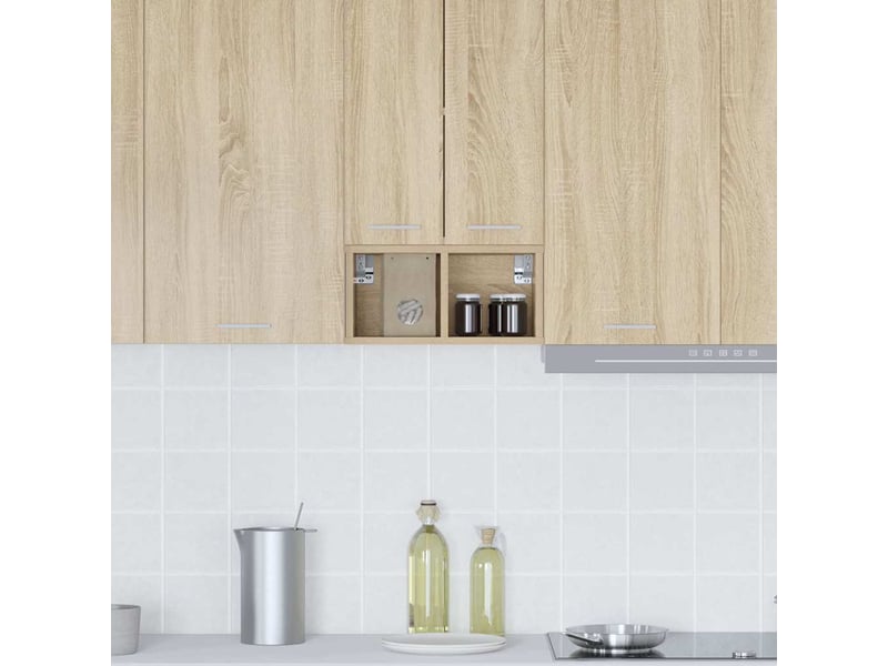  Meuble de rangement cuisine, armoire suspendue chêne sonoma 20x29,5x40cm  - Conforama D
