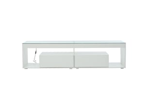 Meuble tv coloris blanc 180 cm   
