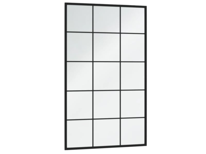  Lot de 2 miroirs muraux noir 100x60 cm métal cf62942  - Conforama D