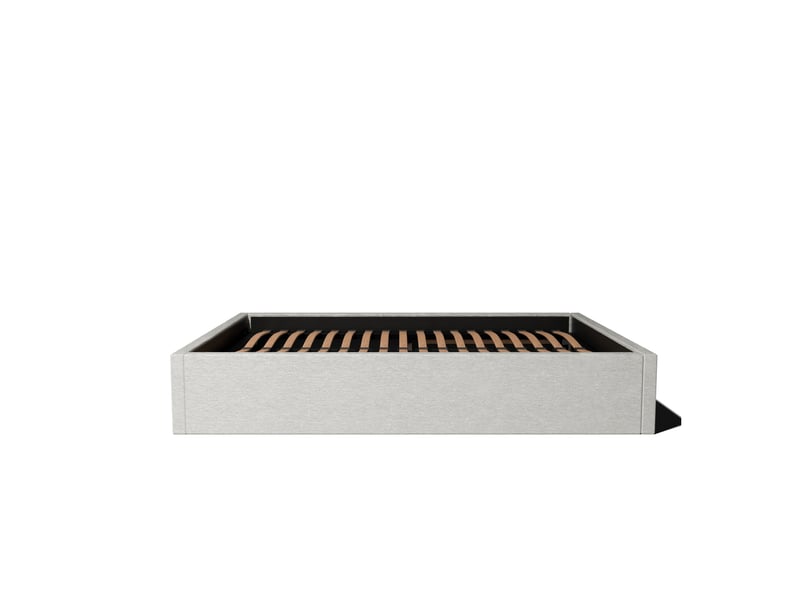  Lit coffre 140x190cm - blanc - collection emma - morphea  - Conforama C