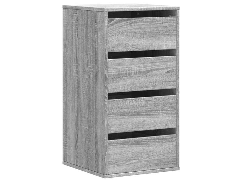  Commode chambre adulte, commode d'angle sonoma gris 40x41x76 cm bois d'ingénierie  - Conforama A
