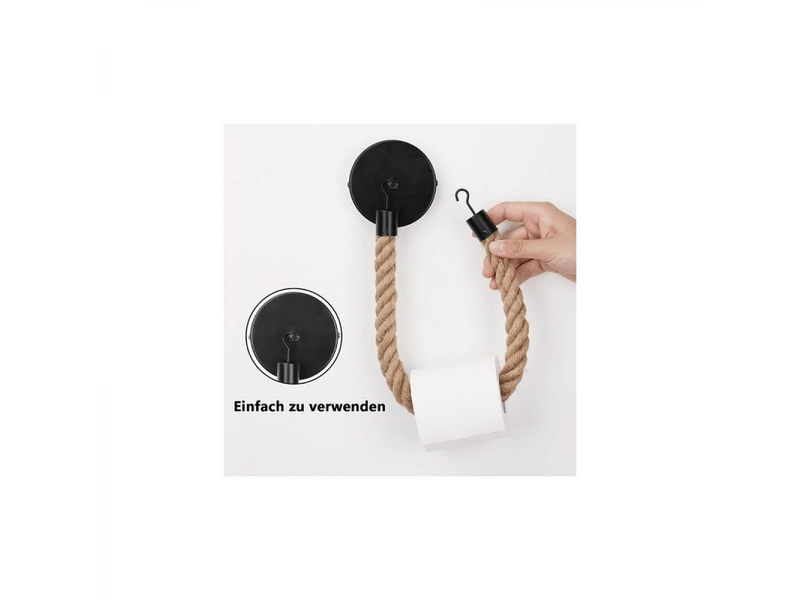  Porte-papier hygiénique avec cordon, porte-papier hygiénique, porte-serviettes hygiéniques (noir)  - Conforama D