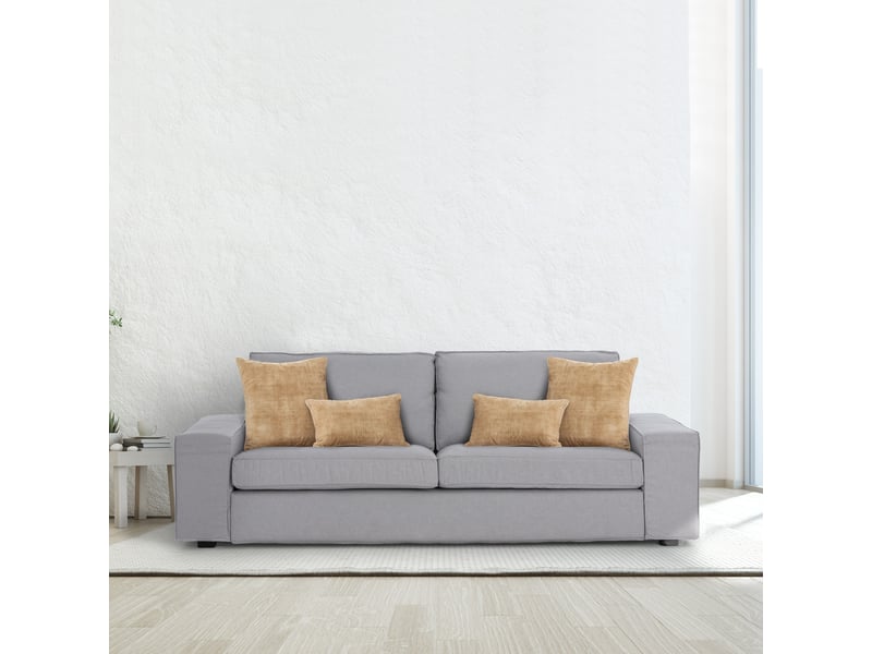 Housse de coussin turin quart de cercle 30 x 50 cm avec 5 coussins, sans garniture  - Conforama C