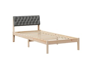 Lit simple 90x200 cm    coloris marron