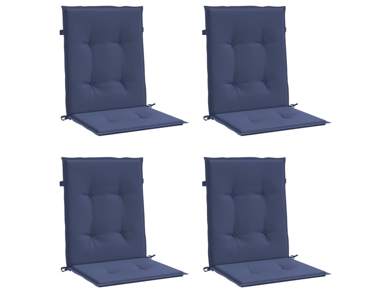  Lot de 4 coussins de dossier,  coussins de dos, bleu marine 100 x 50 x 4 cm cf59455  - Conforama C