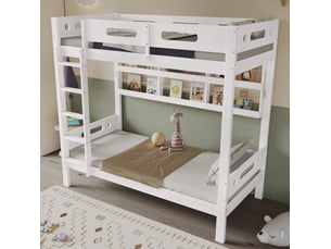 Lit superposé 2x90x200 cm <strong></strong> <strong></strong> coloris blanc