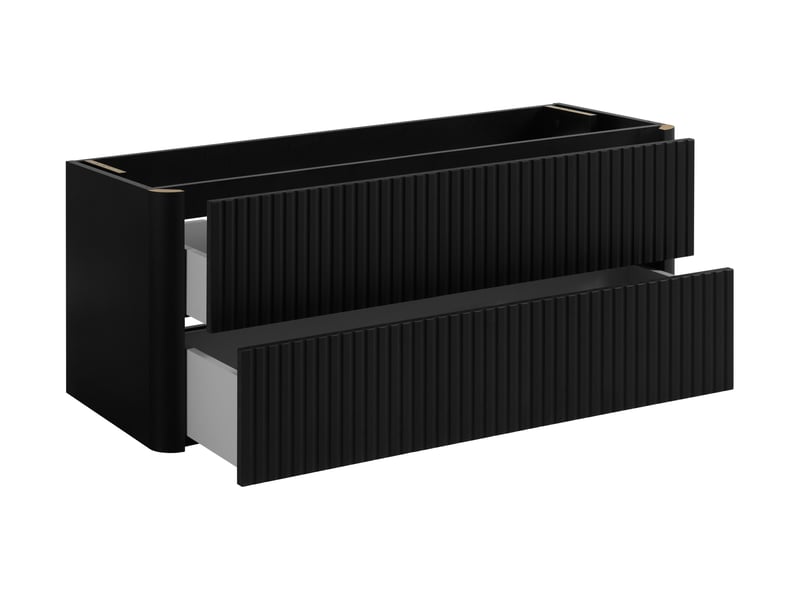 Meuble sous vasque suspendu linea 120 cm noir - Conforama E
