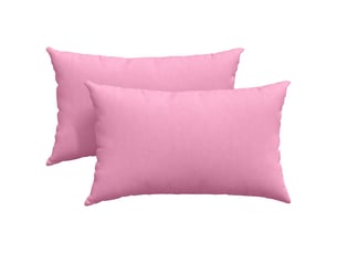 Lot de 2 coussins de canapé, coussins décoratifs tissu rose 50 x 30 cm cf58932