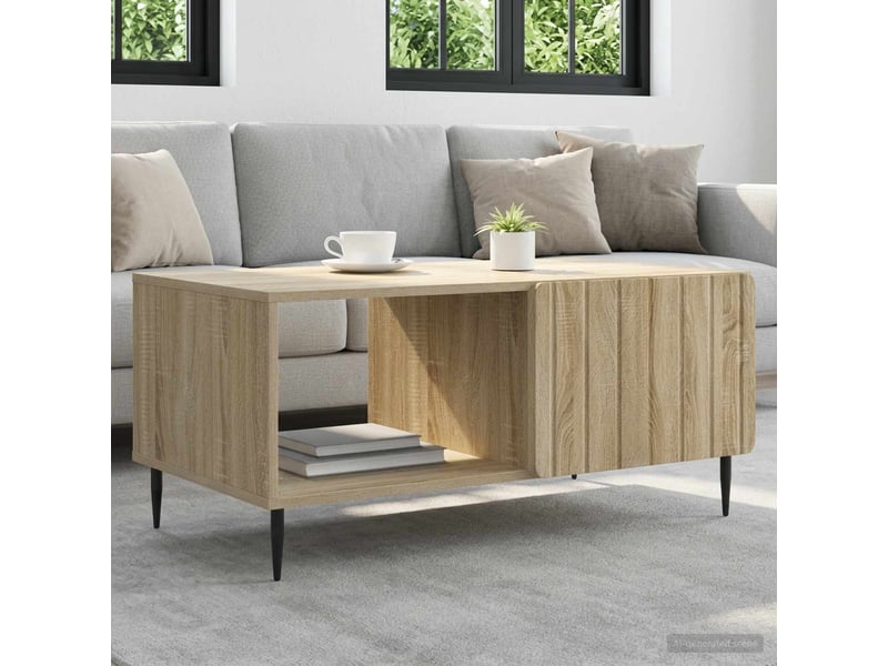  Table basse - table de salon - table à thé chêne sonoma 90 x 50 x 40 cm bois d'ingénierie  - Conforama B