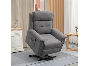 Fauteuil relax électrique  <strong></strong> Velours gris