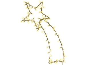 Lumières de noël silhouette d'étoile filante 115 led