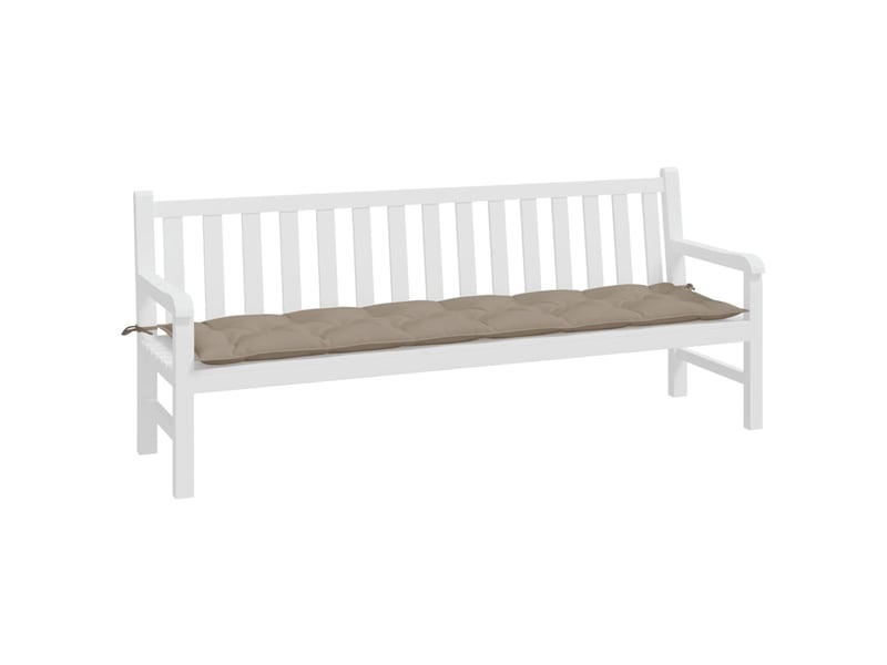  Coussin de banc de jardin, coussin d'assise taupe 200x50x7 cm tissu oxford cf52836  - Conforama C