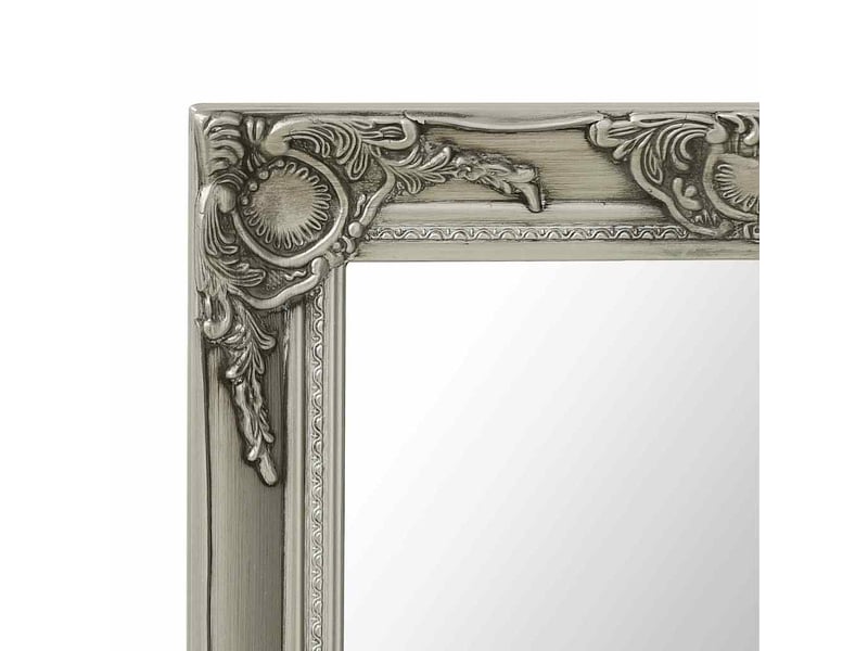  Miroir mural style baroque 50x60 cm argenté cf62884  - Conforama D